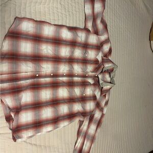 Stetson Red and White Plaid Shirt